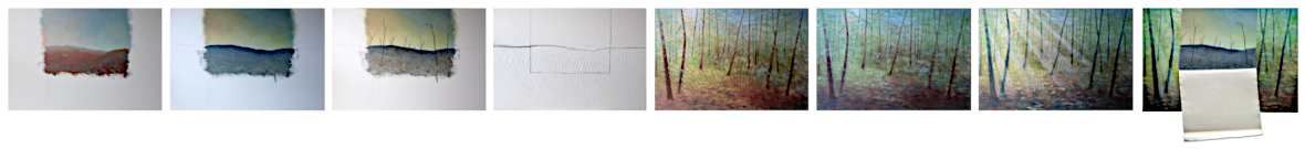 Stages in development of Forest painting