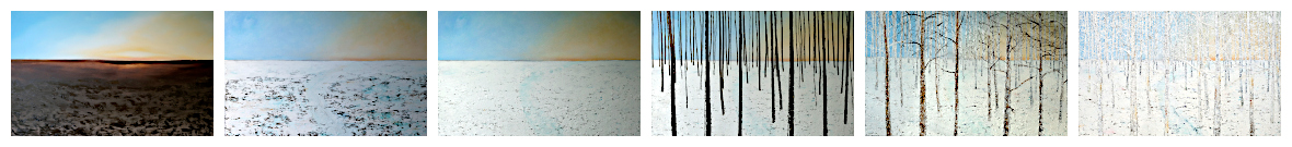 Stages in development of White Forest painting